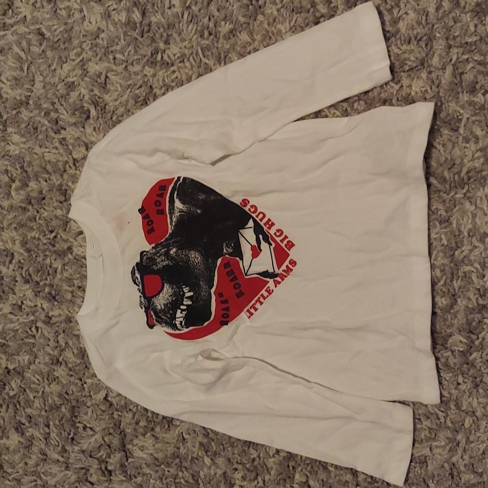 White Valentine's long sleeve Shirt. Old Navy Size 3T